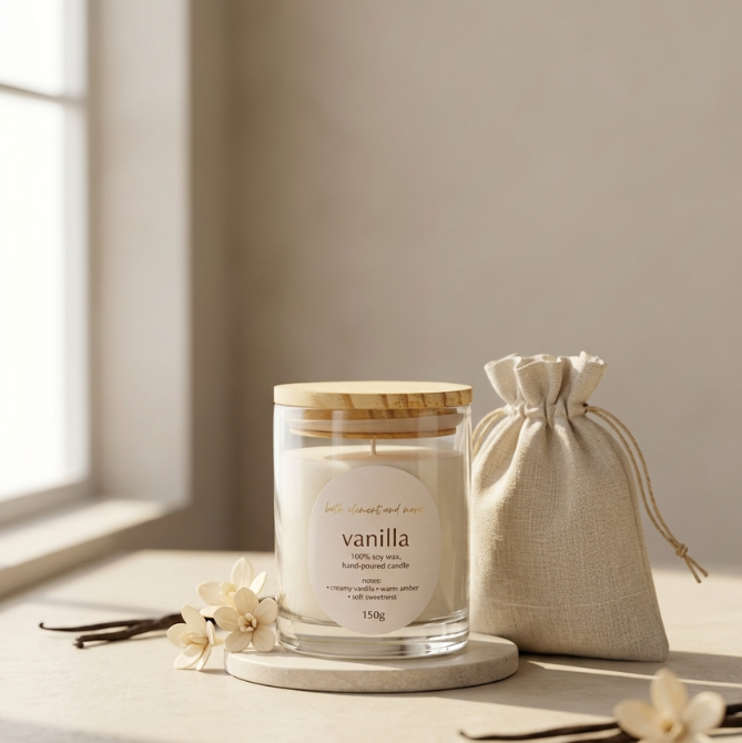 vanilla soy handpoured wax